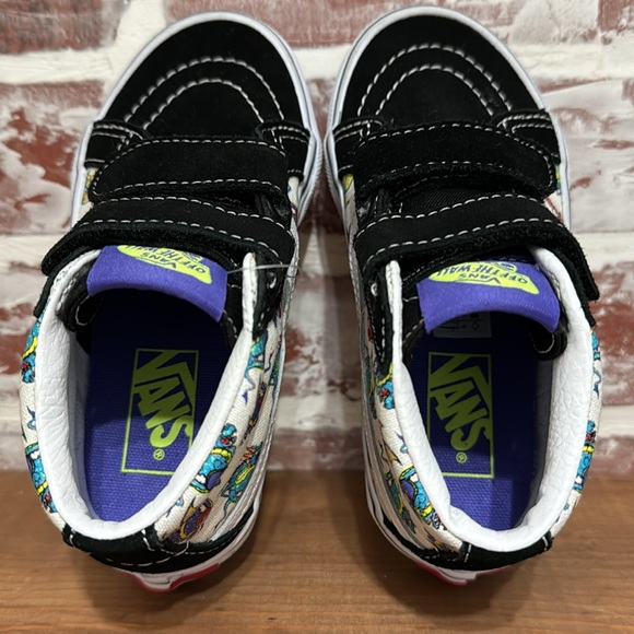 Vans Kids Dragon Print Strap Shoes Sz 10.5 - Picture 12 of 13